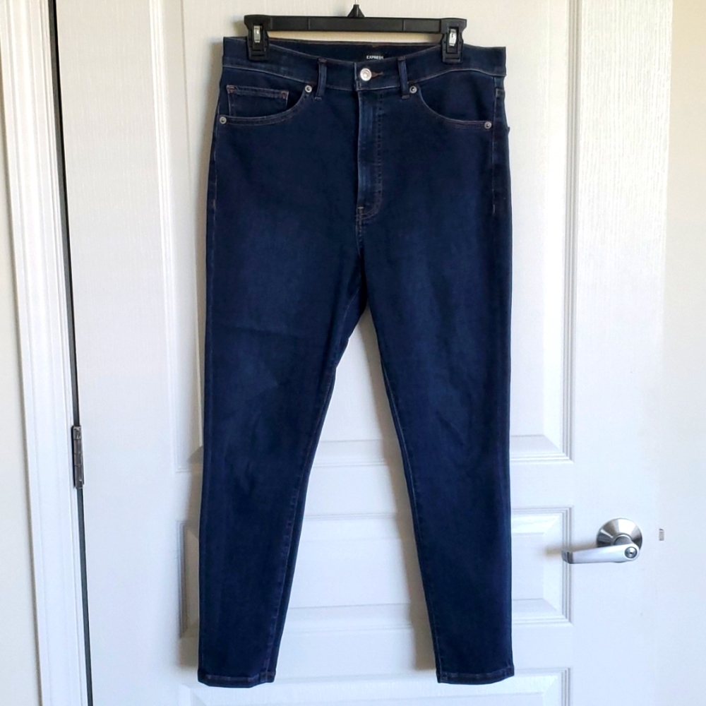 Express Dark Wash Skinny Jeans Size 10S